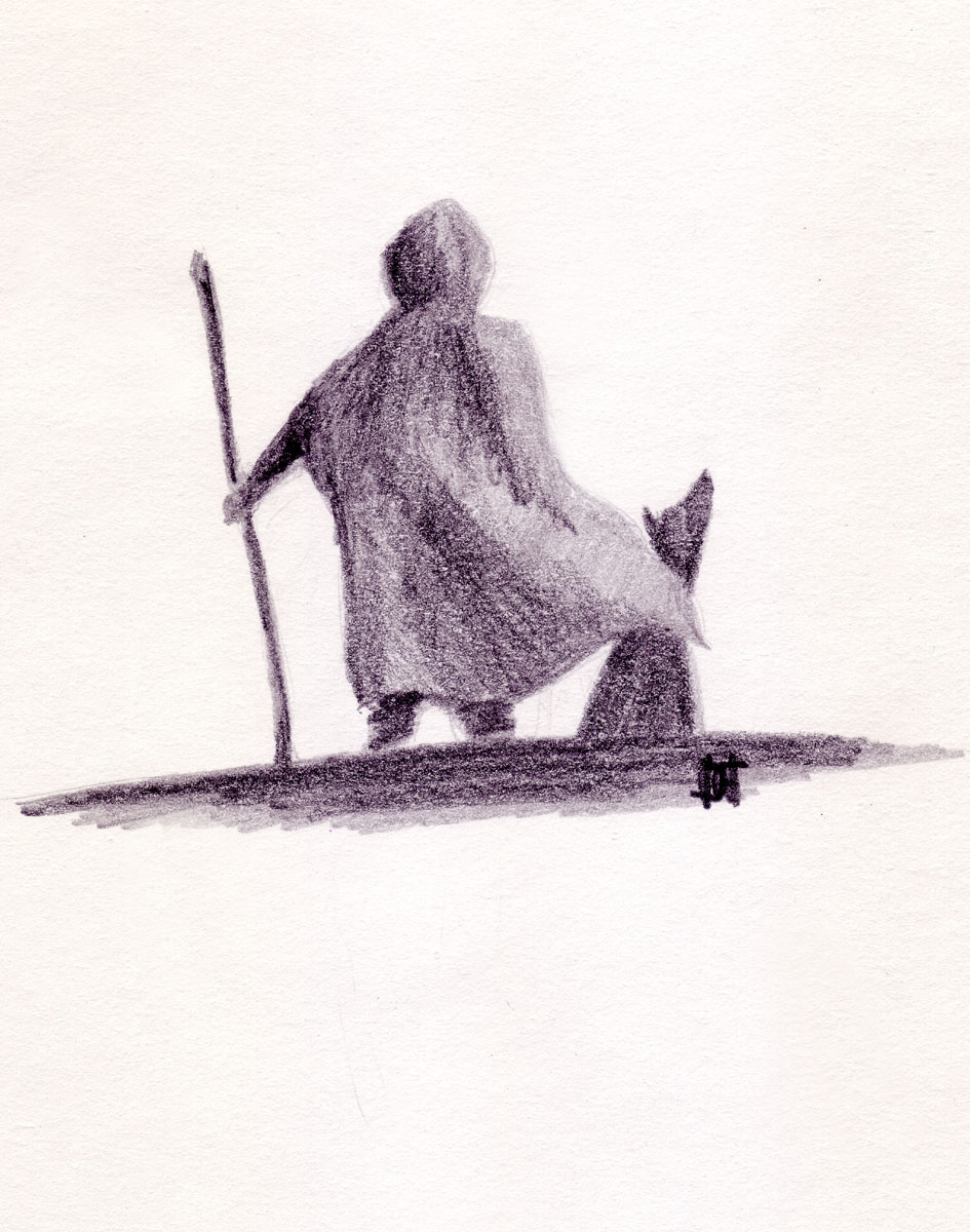 Drawing of a hero