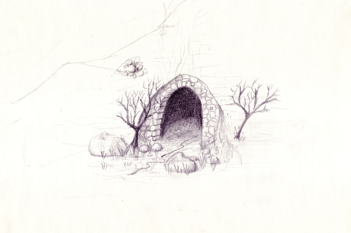 Drawing of a Caves Entrance