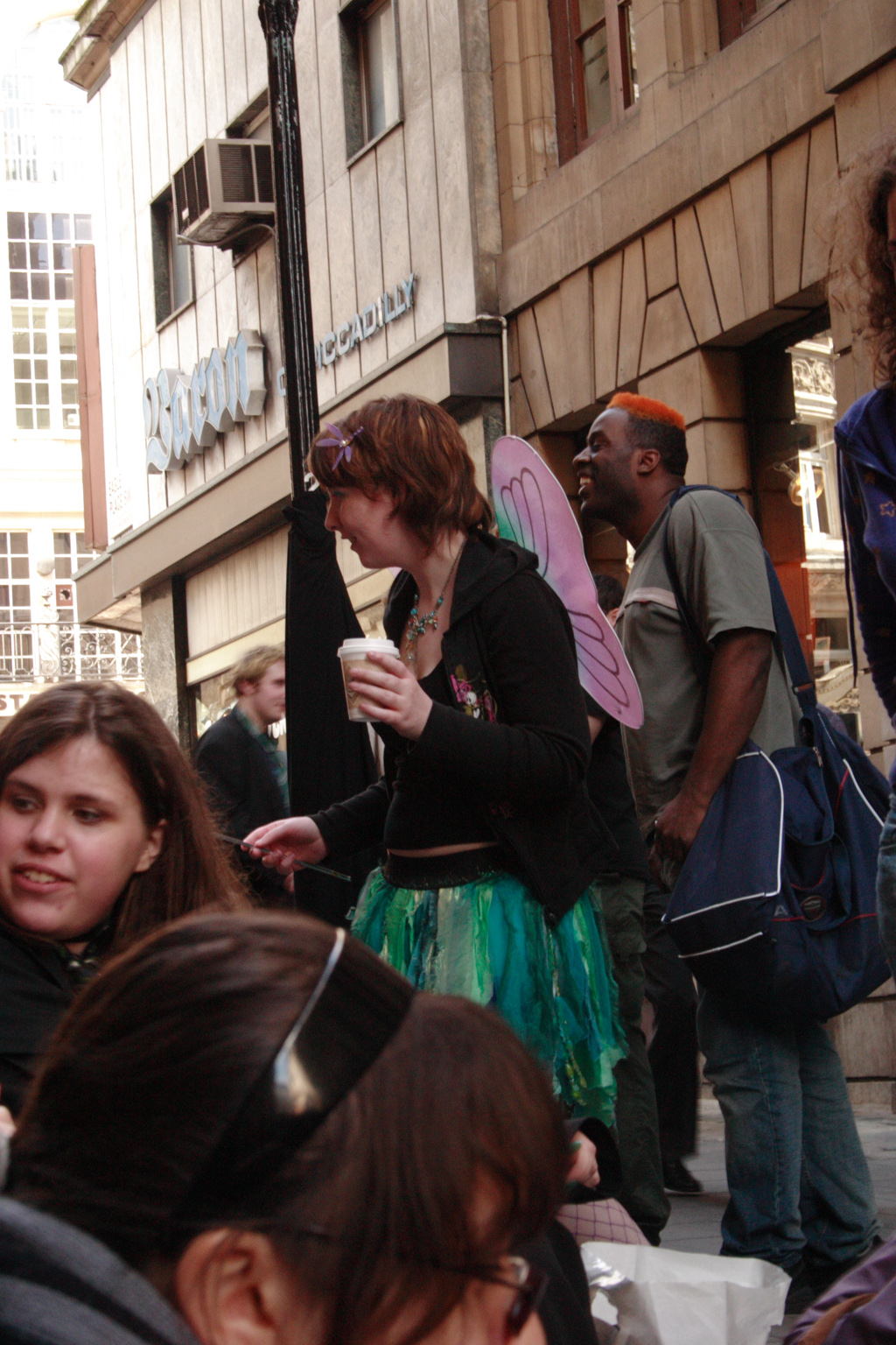 People queueing up for the Harry Potter book launch in London.
