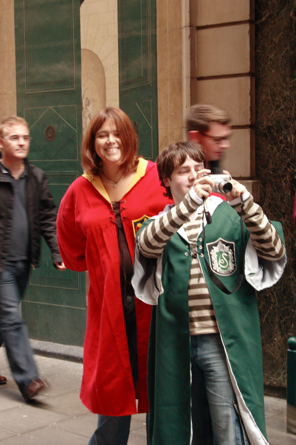 People queueing up for the Harry Potter book launch in London.
