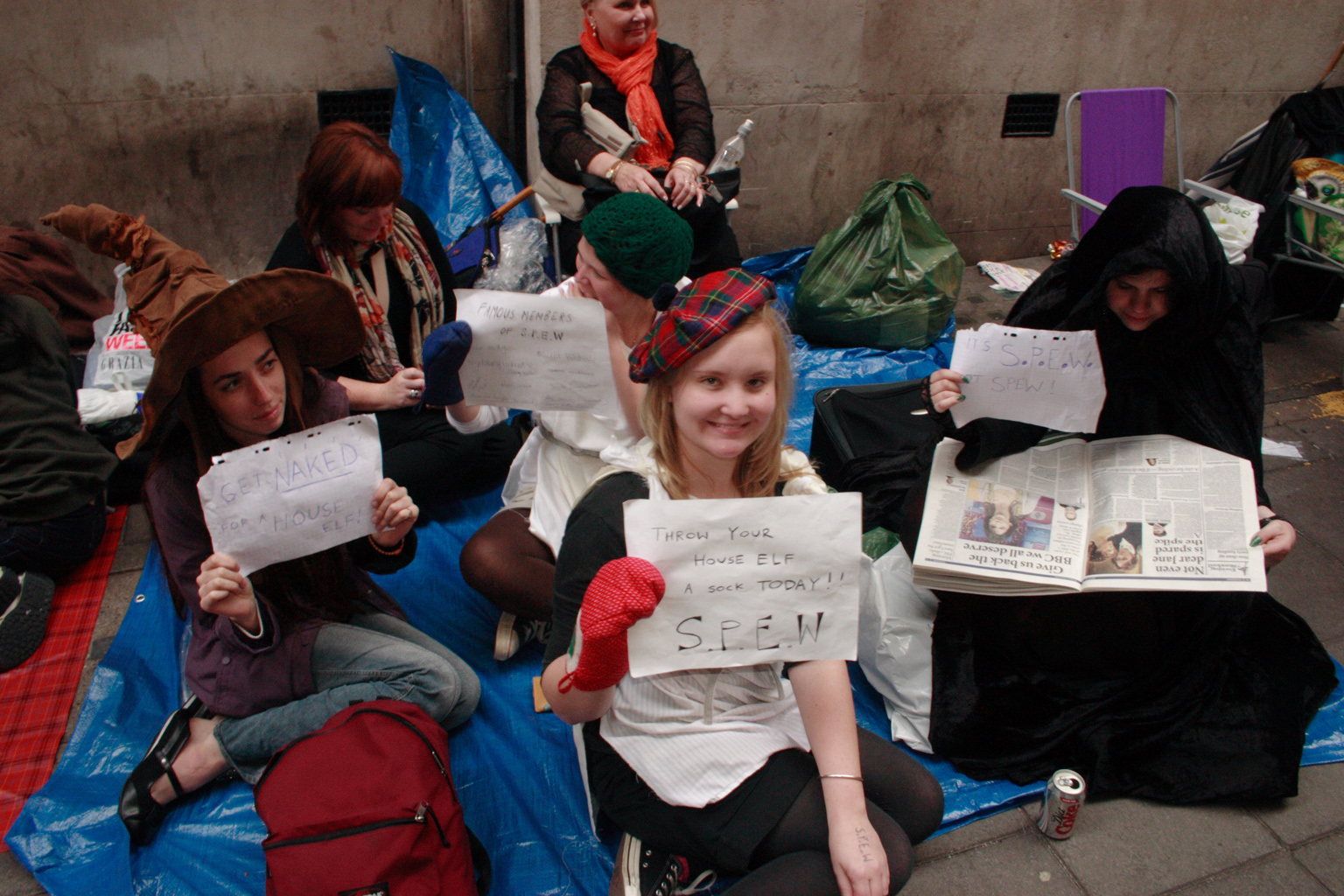 People queueing up for the Harry Potter book launch in London.