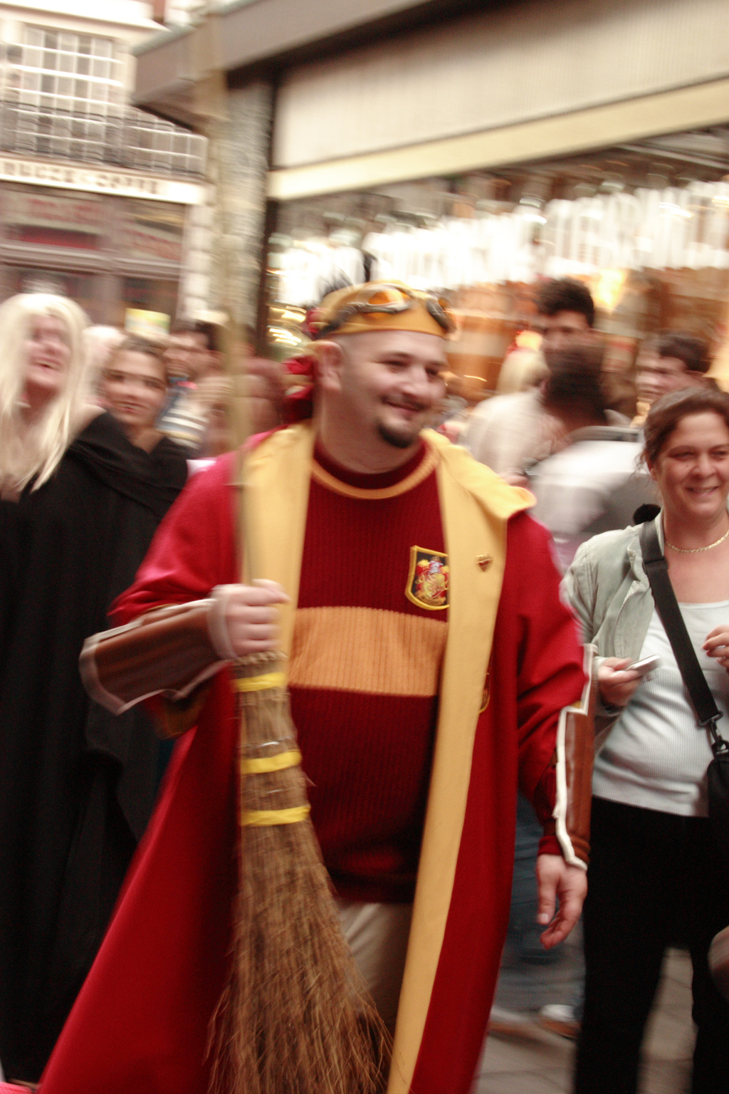 People queueing up for the Harry Potter book launch in London.