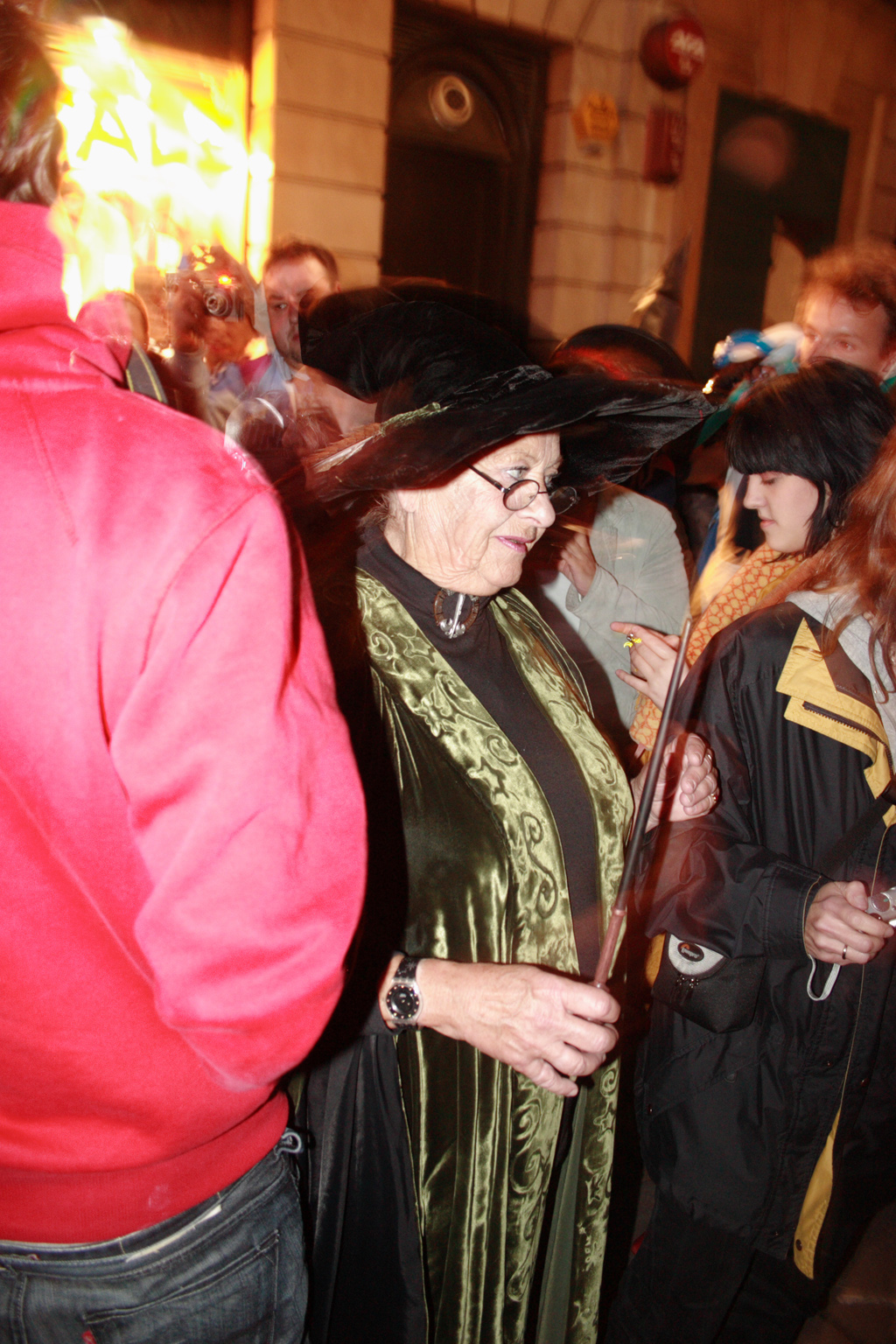 People queueing up for the Harry Potter book launch in London.
