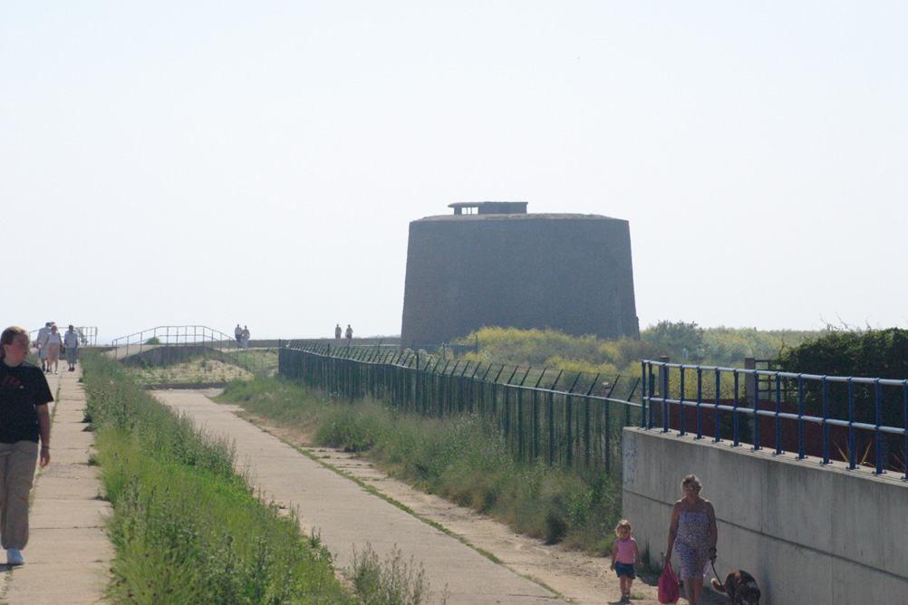 Martello tower built during the Napoleonic wars to defend Clacton-on-Sea from a possible French invasion.