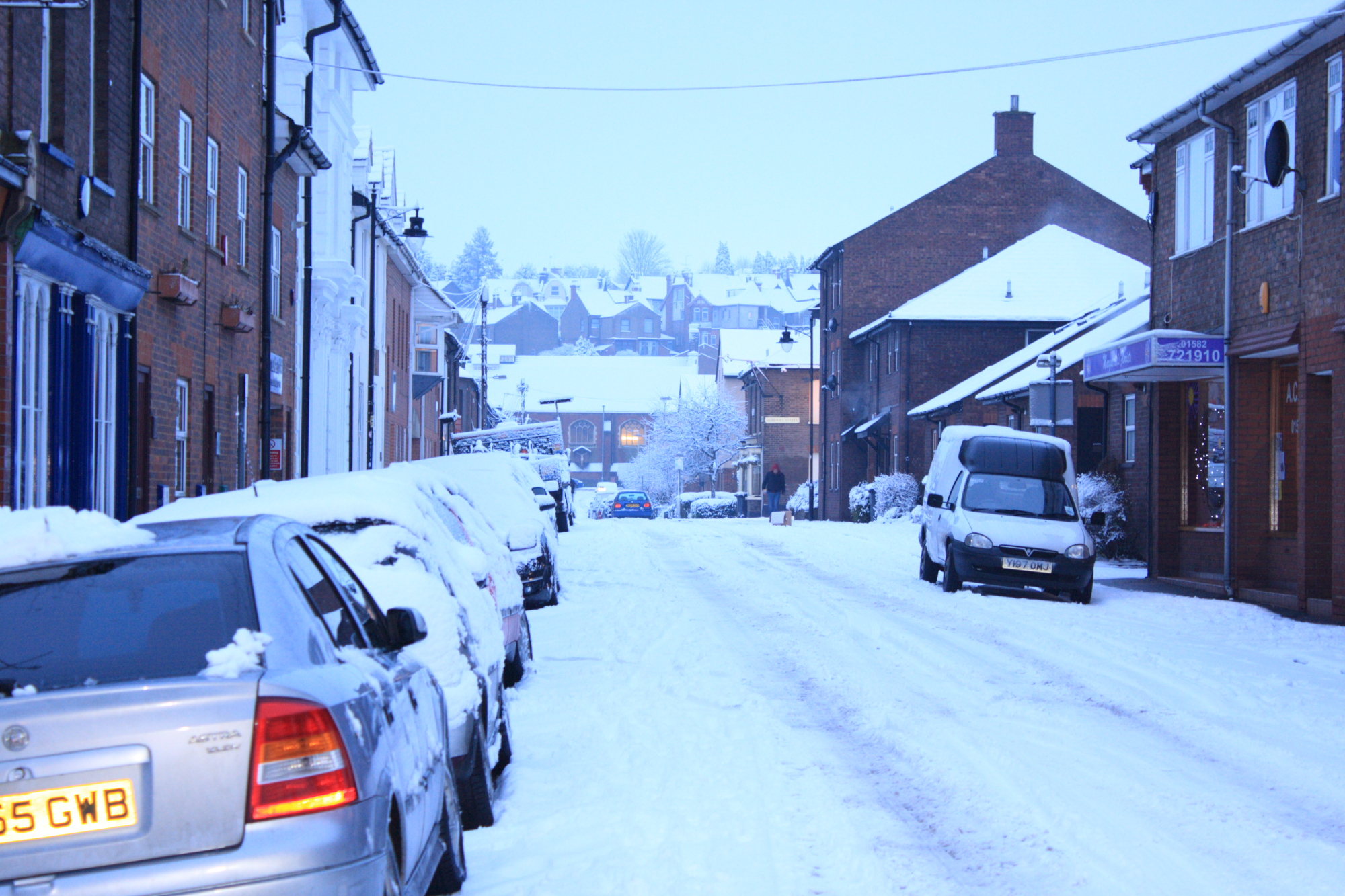 More snow - looking up Wellington Street