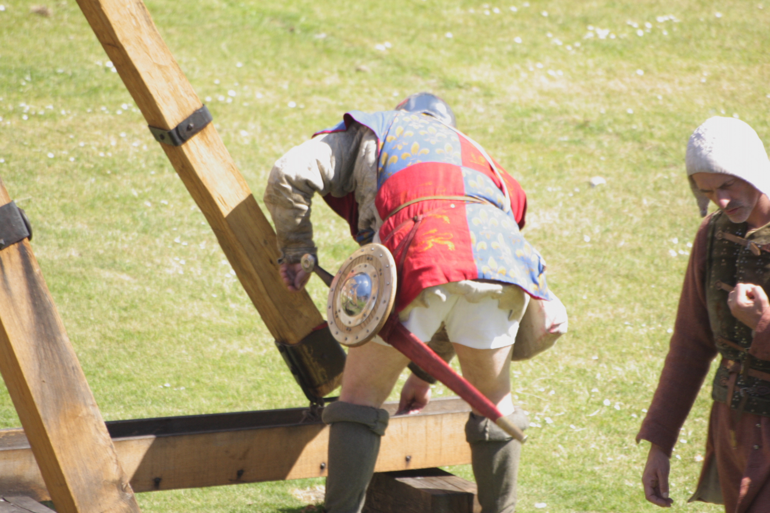 Siege Warfare demonstration at the Tower of London