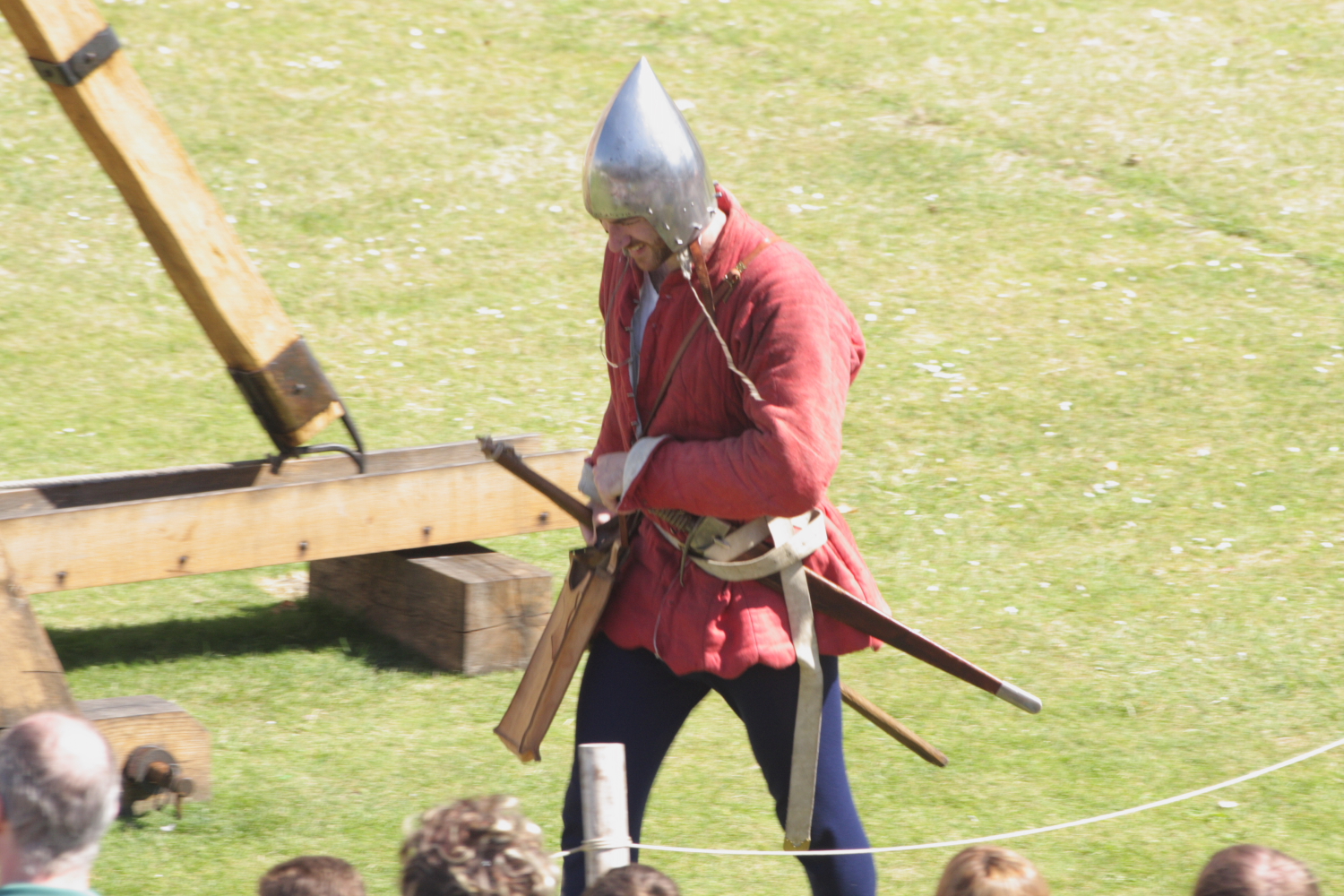 Siege Warfare demonstration at the Tower of London