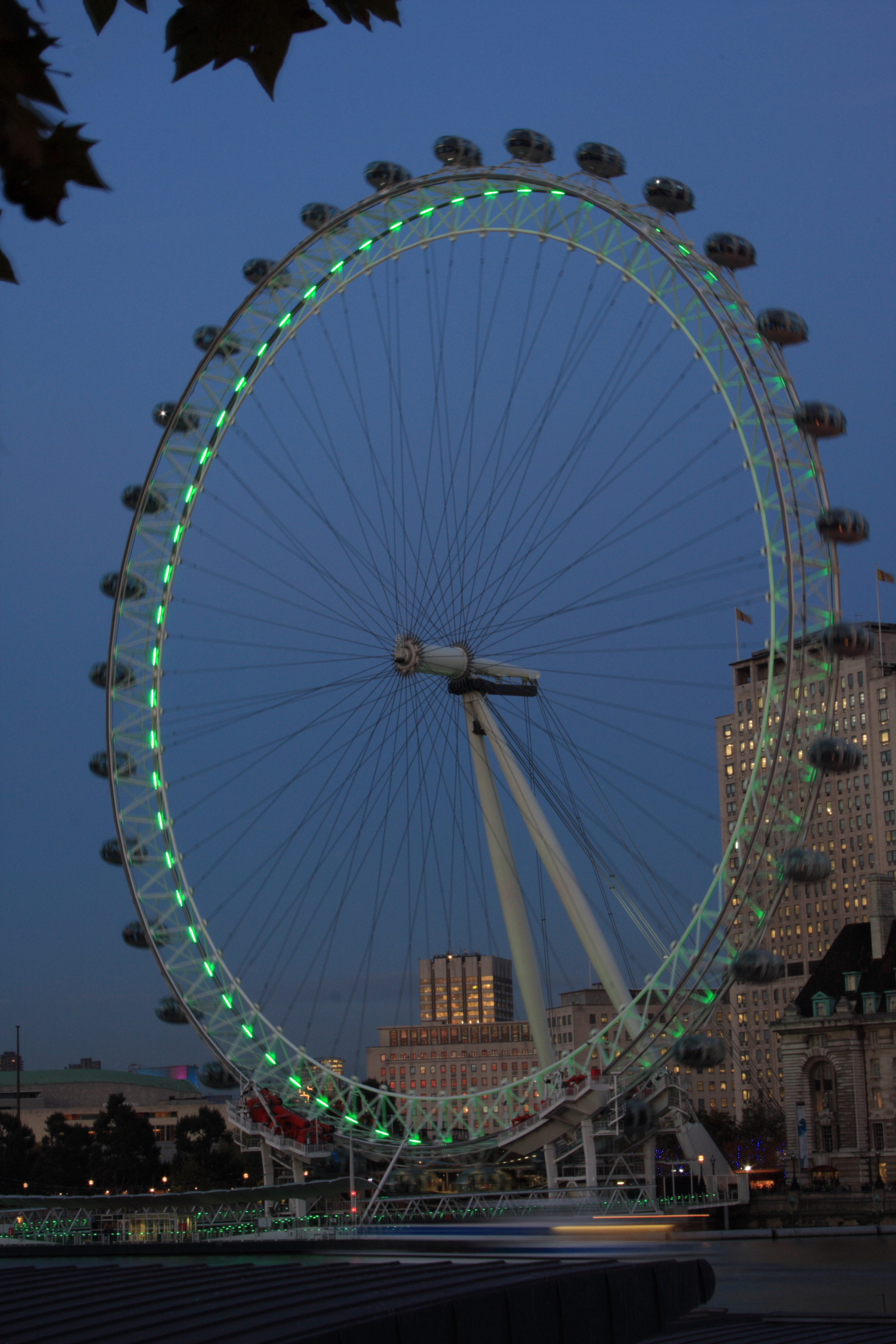 London Eye at dusk