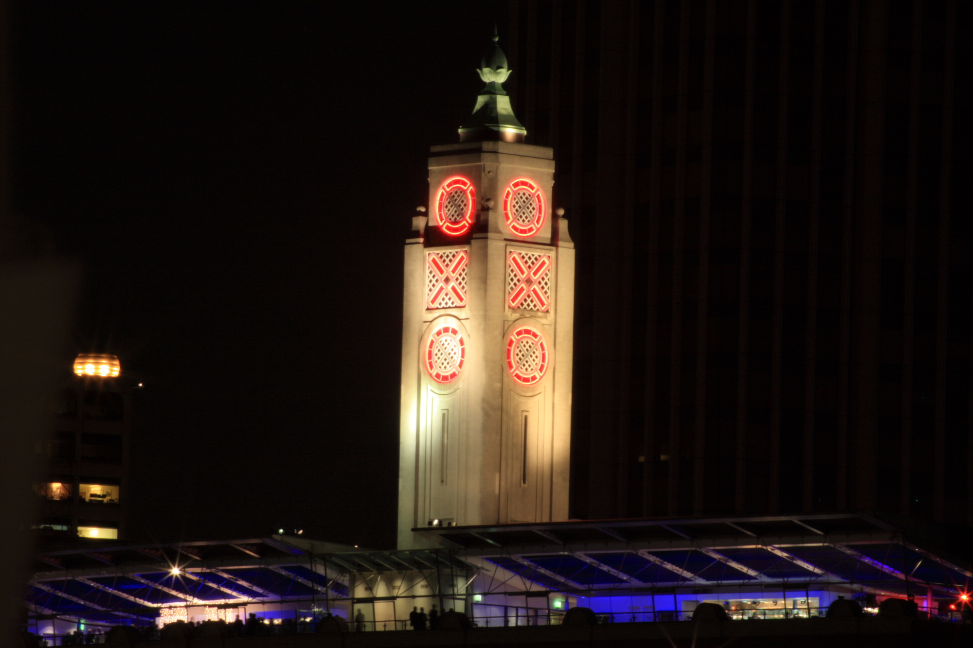 OXO tower at night.