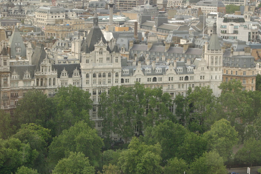 Buildings on Victoria Embankment taken from the London Eye