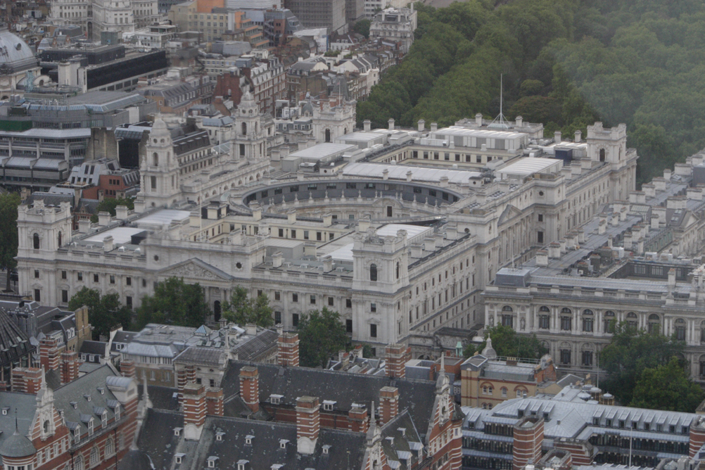 Whitehall as seen from the London Eye