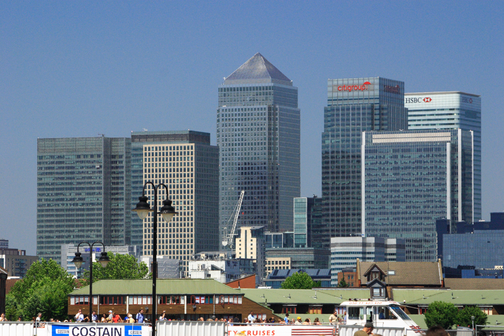 Canary Wharf as seen from Greenwich