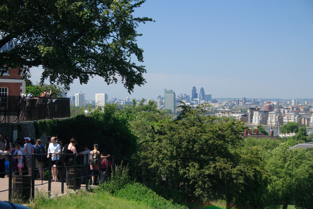City of London as seen from Greenwich Observatory.