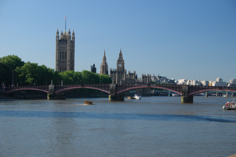 Houses of Parliament as seen from Lambeth Palace.