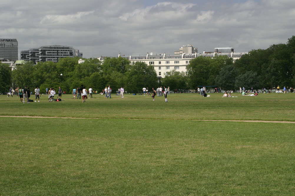 Games being played in Hyde Park
